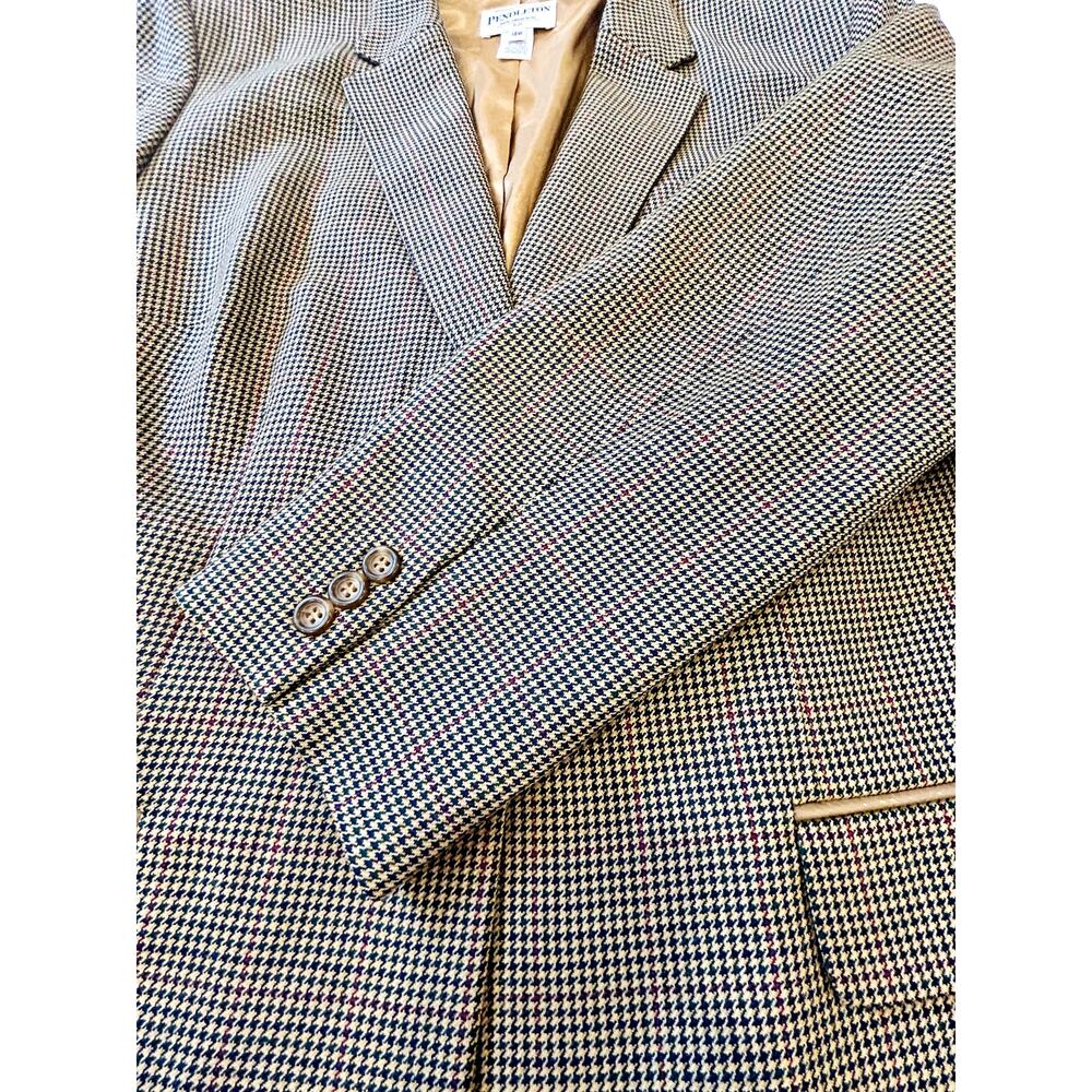 Vintage Pendleton Brown Pant Suit Plus Size 20W 100% Wool